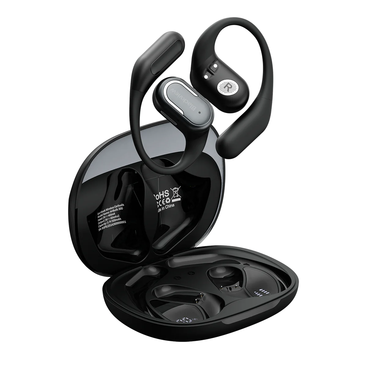 Blackview AirBuds 300 IPX5 Waterproof Smart Digital Power Display ENC Noise Cancellation Microphone Bluetooth 6.0 Open-ear OWS Earbuds - Image 2