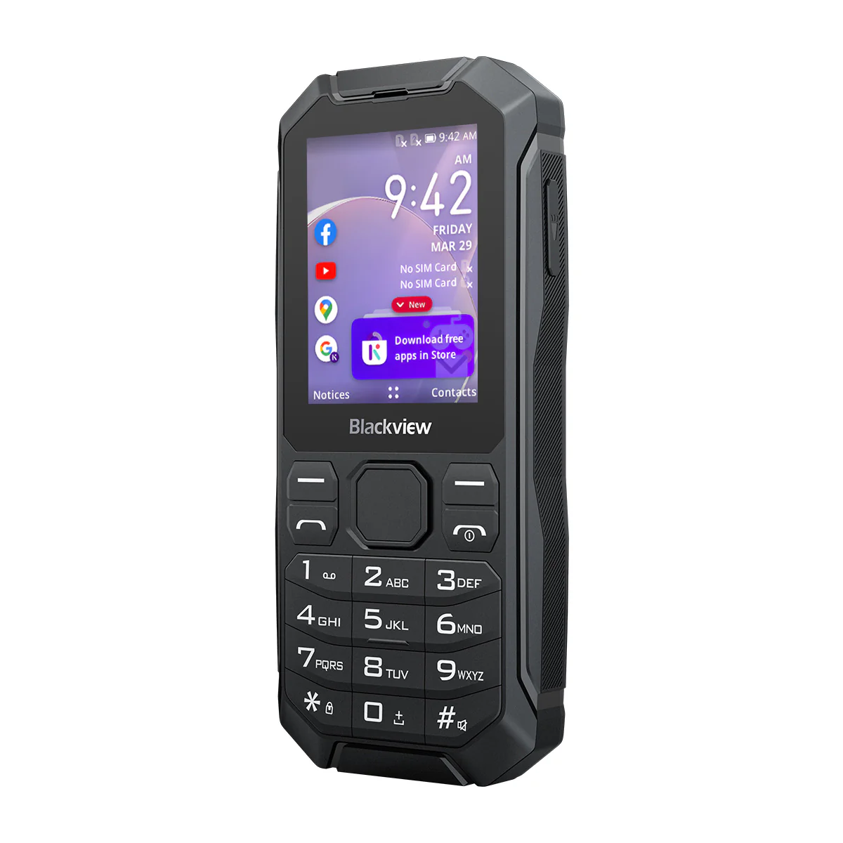 Blackview N1000 2.4-Inch Keyboard Detachable Battery Flashlight KaiOS 4G Mini Ruggedized Cellphone - Image 6