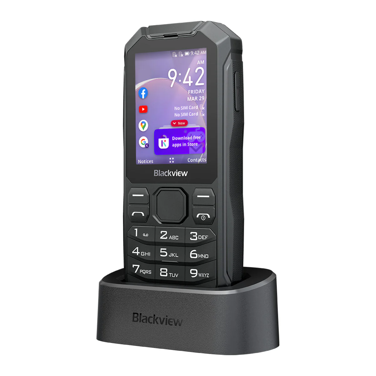 Blackview N1000 2.4-Inch Keyboard Detachable Battery Flashlight KaiOS 4G Mini Ruggedized Cellphone - Image 7