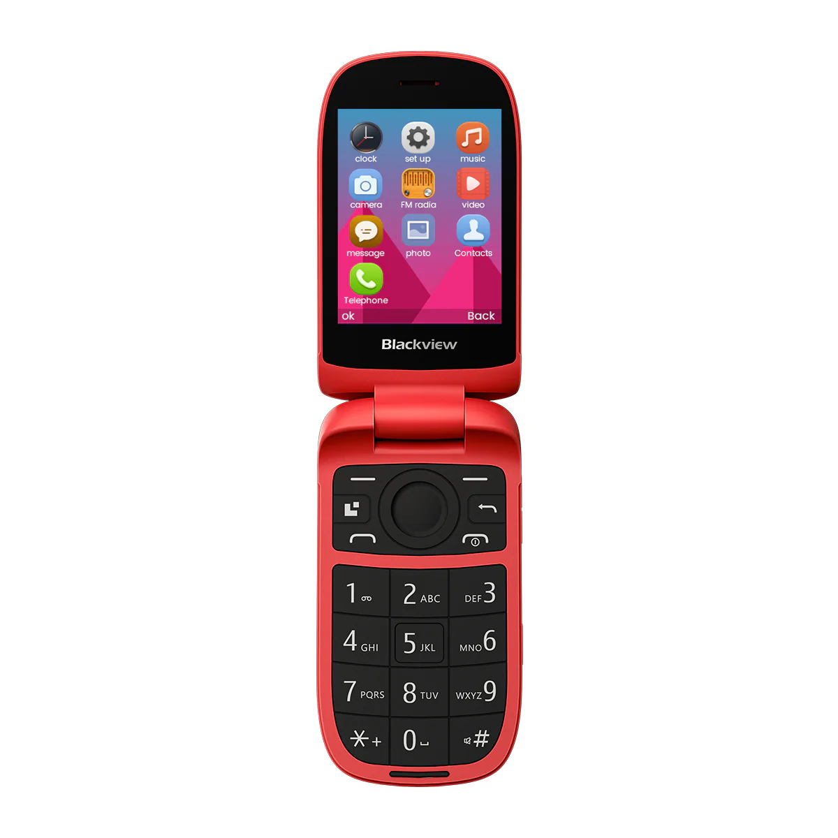 Blackview N2000 Flip 2.8"+1.77" Display Unisoc T107 1500mAh Dual SIM 4G Cell Phone - Image 14