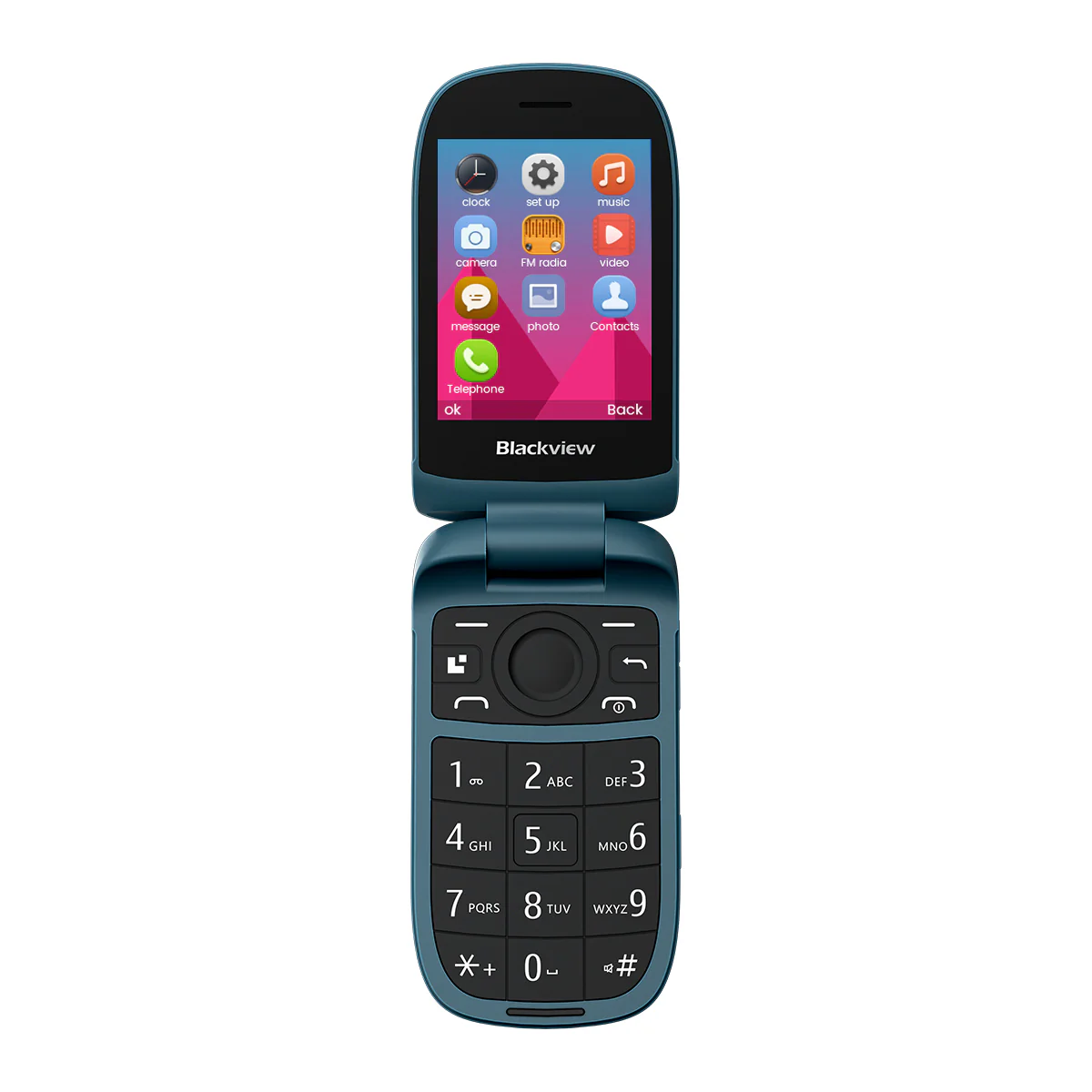 Blackview N2000 Flip 2.8"+1.77" Display Unisoc T107 1500mAh Dual SIM 4G Cell Phone - Image 21