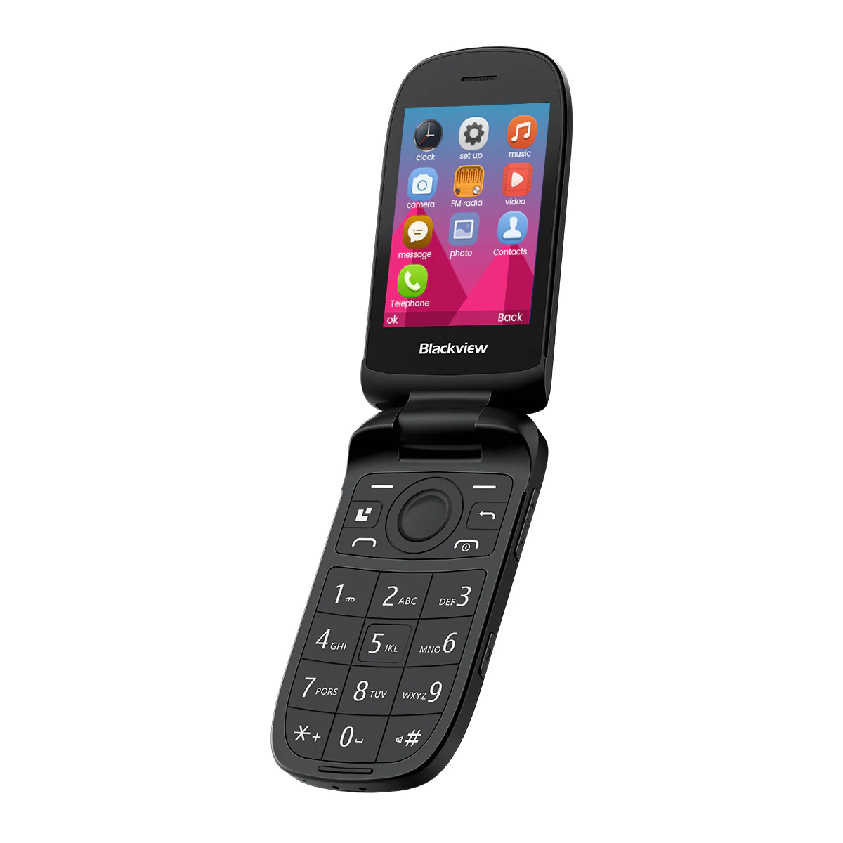 Blackview N2000 Flip 2.8"+1.77" Display Unisoc T107 1500mAh Dual SIM 4G Cell Phone - Image 6