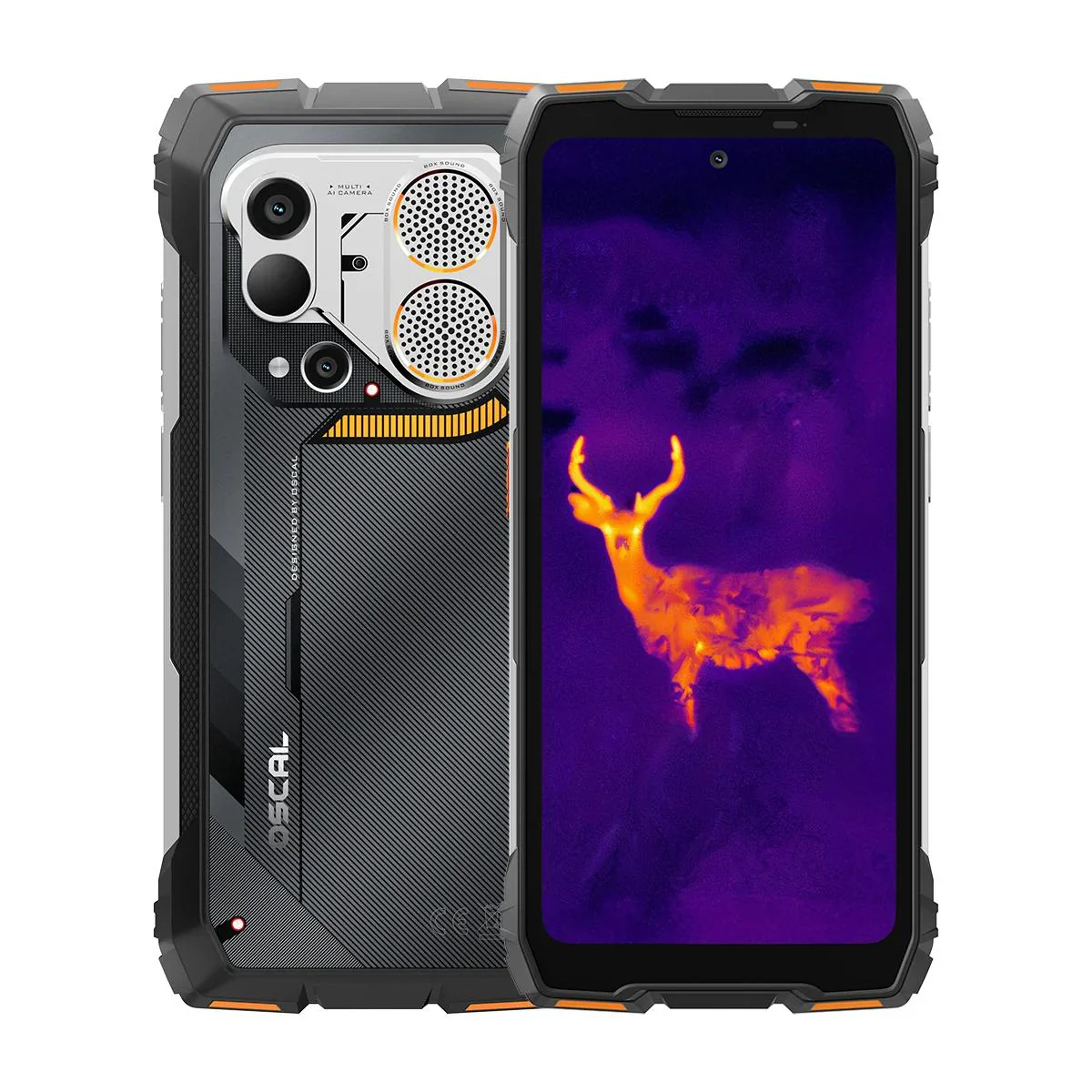 Oscal Pilot 6 Thermal Imaging 4G Rugged Phone with 6.78-inch 120Hz Display 108MP Camera 98dB Loud Speaker & 93 Lumens LED Torch - Image 8