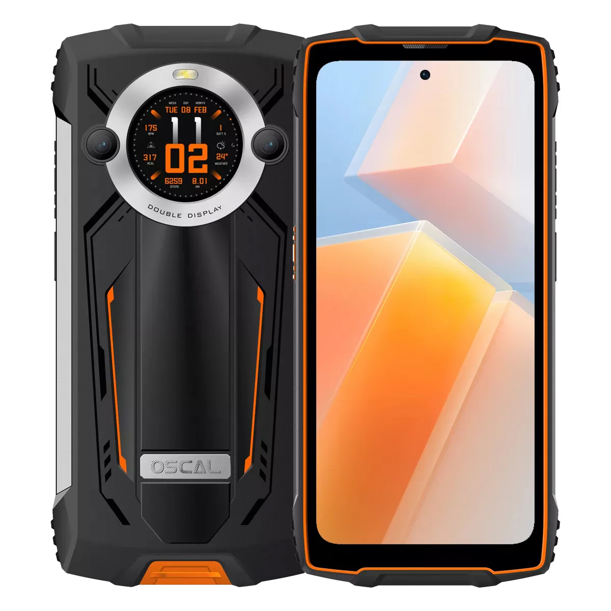 Oscal Pilot 2 6.5-Inch Dual-screen & Dual-LED Flashlight 8+256GB MediaTek Helio G99 Octa-core 4G Rugged Phone