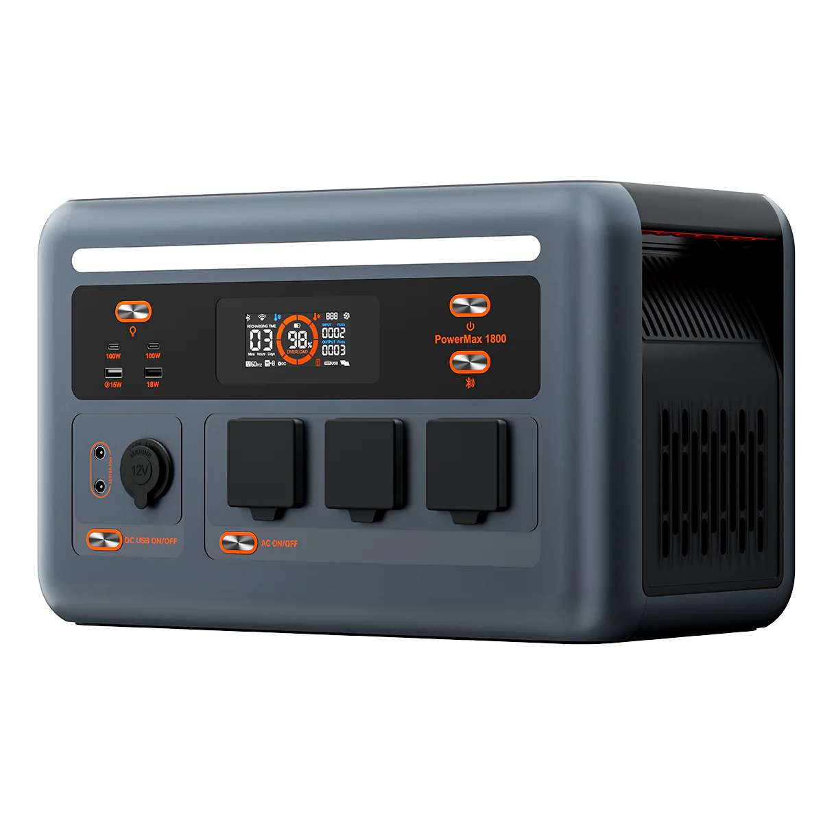 Oscal PowerMax 1800 1024Wh 1800W IP54 Waterproof UPS Backup Portable Power Station - Image 3