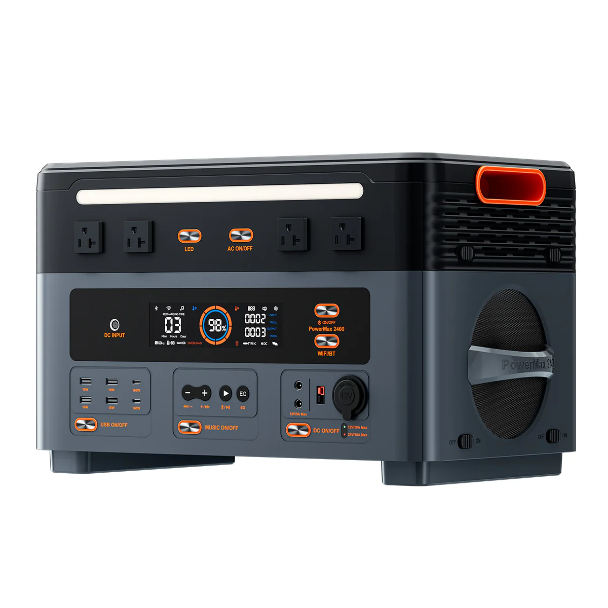 Blackview Oscal PowerMax 2400 Cableless Stacking Detachable Modular Portable Power Station - Image 3