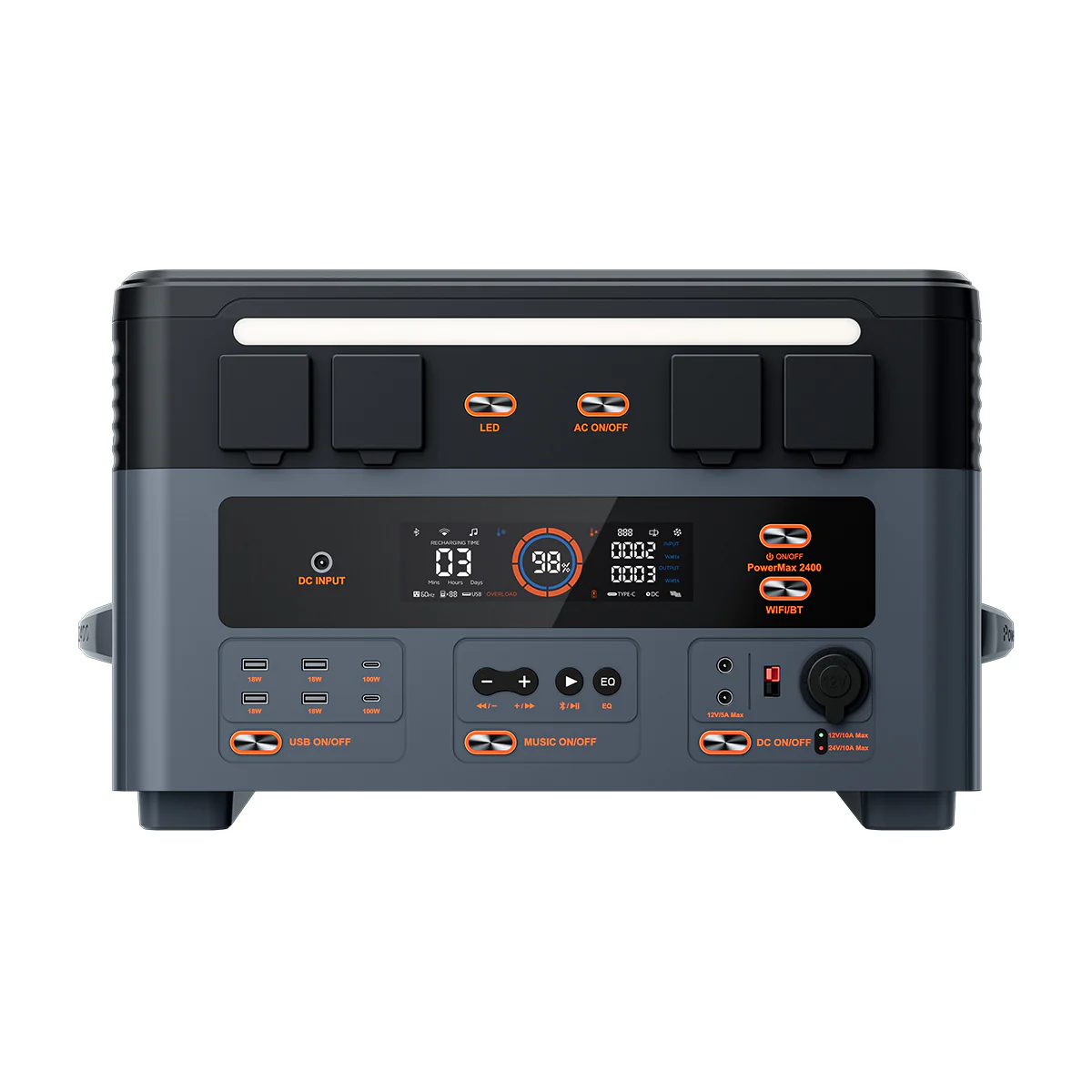 Blackview Oscal PowerMax 2400 Cableless Stacking Detachable Modular Portable Power Station - Image 4