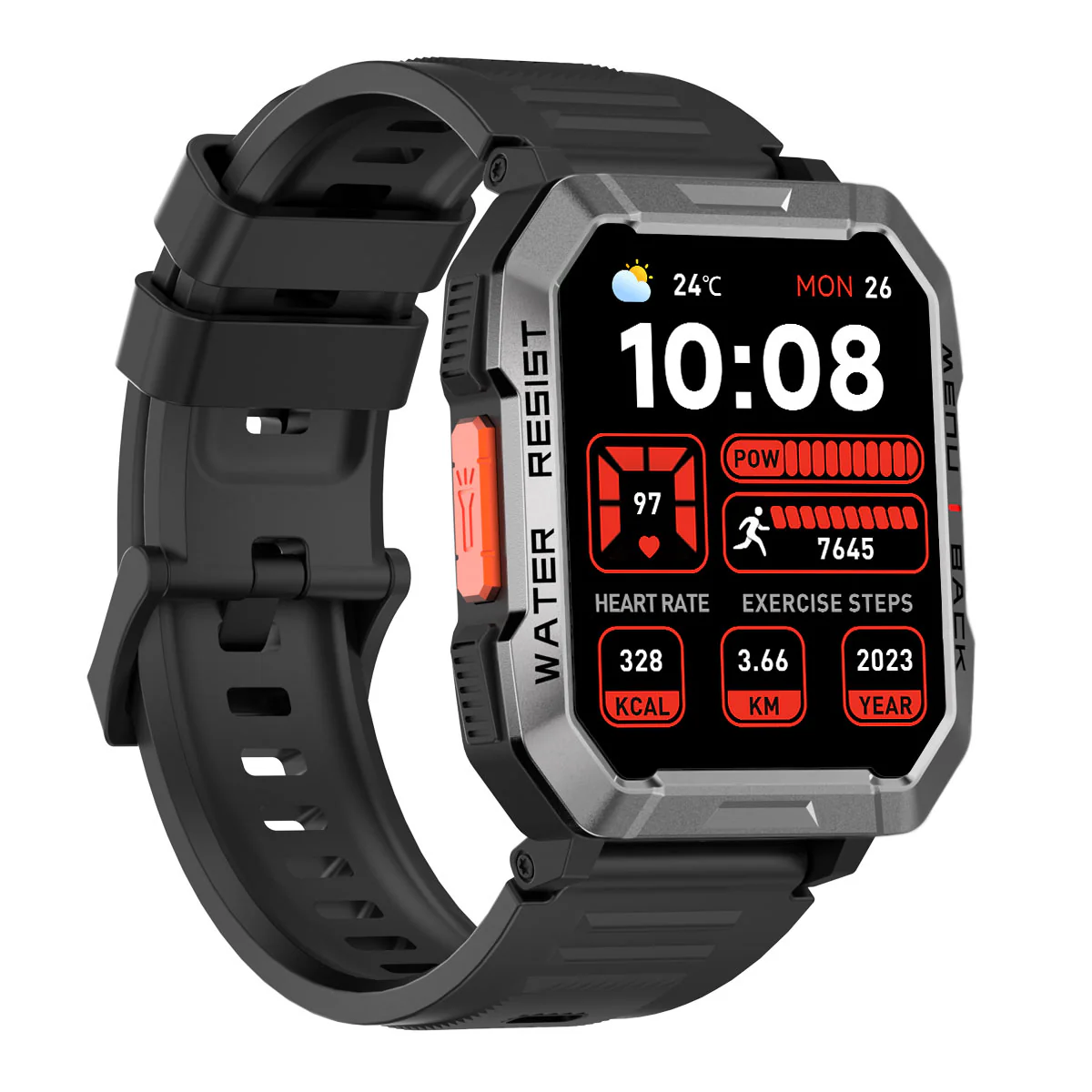 Oscal T1 2.01-inch 900mAh LED Flashlight Compass IP68 Outdoor Smart Watch - Image 3