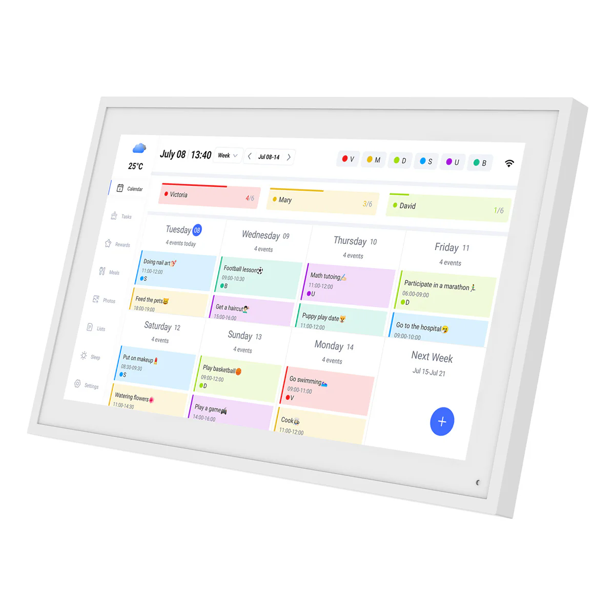 TABWEE P15 15.6-inch 1080P Full HD Touchscreen Digital Calendar With Wi-Fi & eCalendar App Support - Image 2