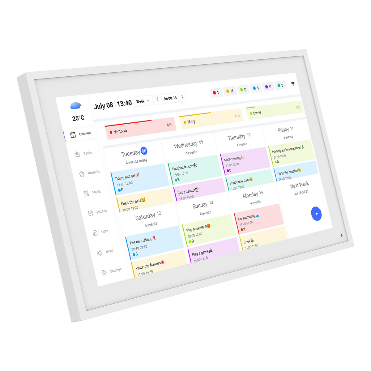 TABWEE P15 15.6-inch 1080P Full HD Touchscreen Digital Calendar With Wi-Fi & eCalendar App Support - Image 3