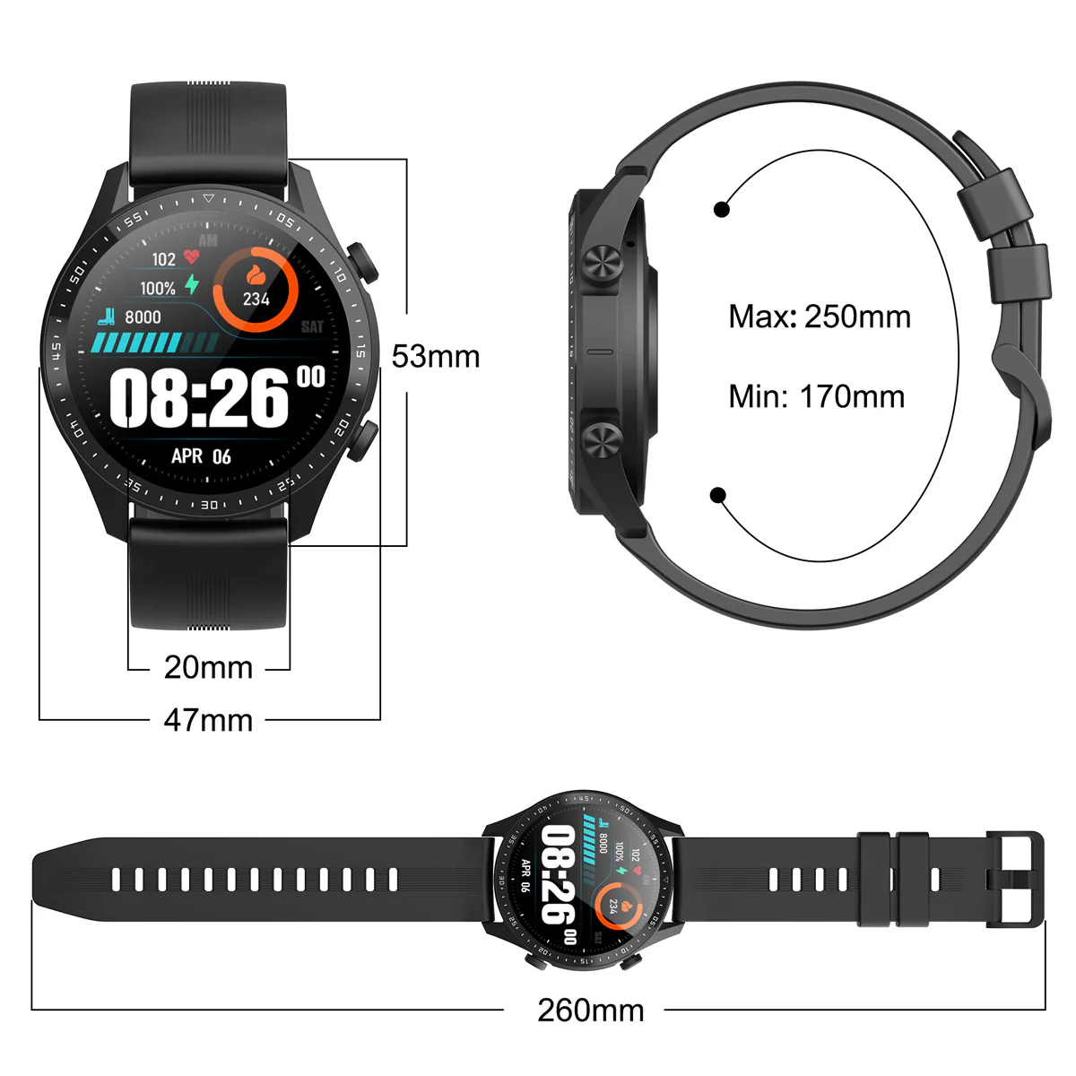 Blackview X1 Pro 10-meter Water-resistant Sports Smart Watch - Image 14